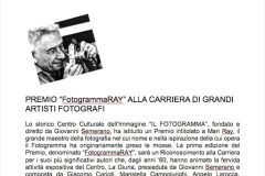 PREMIO ALLA CARRIERA "FotogrammaRAY"